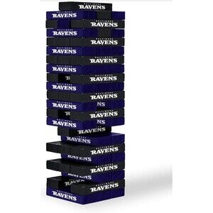 Baltimore Ravens NFL Stack Block Game New & Sealed Tailgating Or Home Party Fun